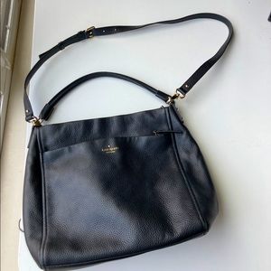 Kate Spade Pebbled Leather Jackson Crossbody Black